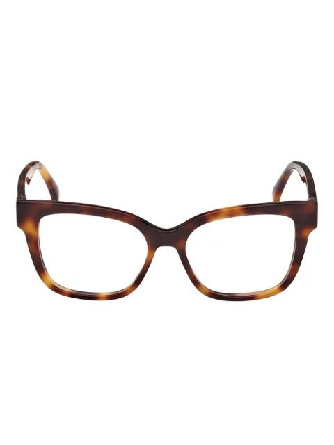 tortoiseshell square-frames glasses by MAX MARA