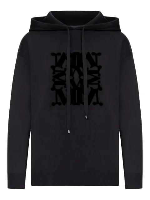 velvet-logo hoodie by MAX MARA