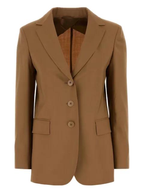 virgin wool single-breasted blazer by MAX MARA