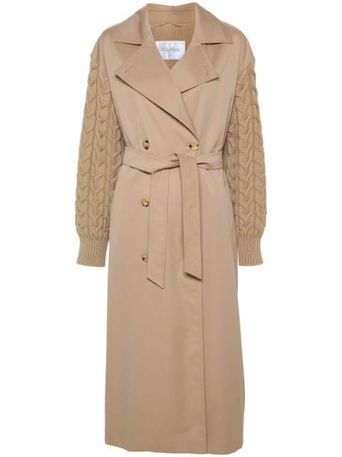 water-repellent gabardine trench coat by MAX MARA