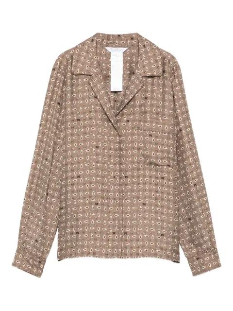 x E.Marinella paisley-print monogram-pattern shirt by MAX MARA