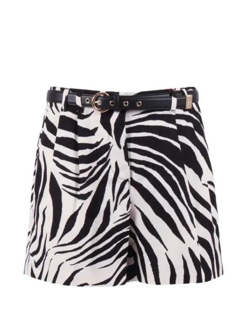 zebra-print novella shorts by MAX MARA