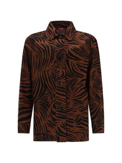 zebra-print shirt by MAX MARA