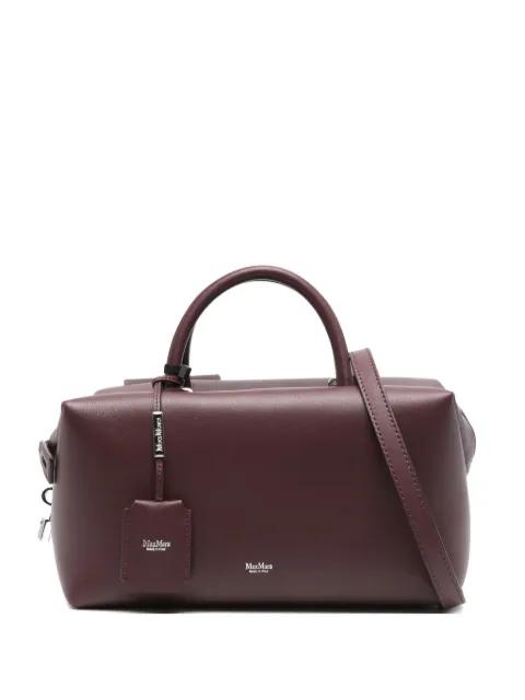 zip-fastening leather tote bag by MAX MARA