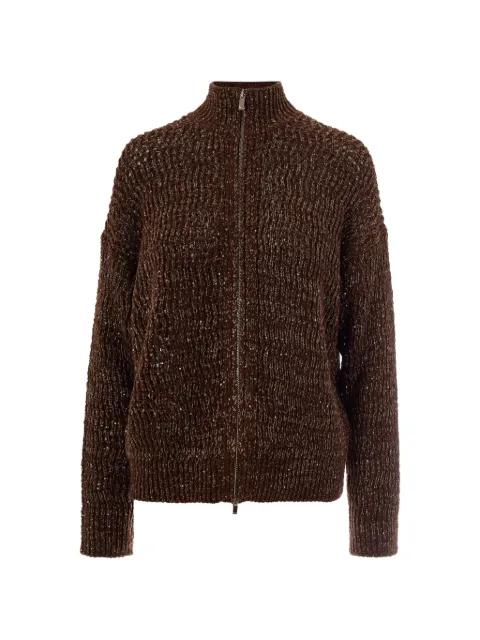 zip knitted cardigan by MAX MARA