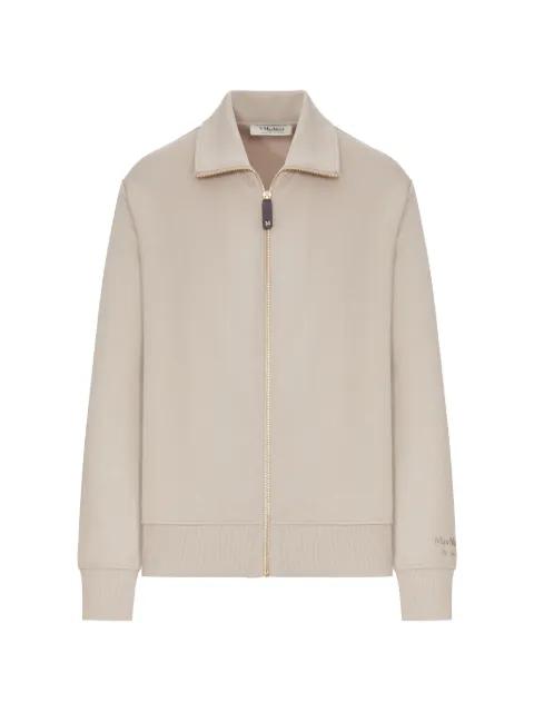 zip-up collared jacket by MAX MARA