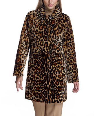 Animal Print Shearling Coat by MAXIMILIAN