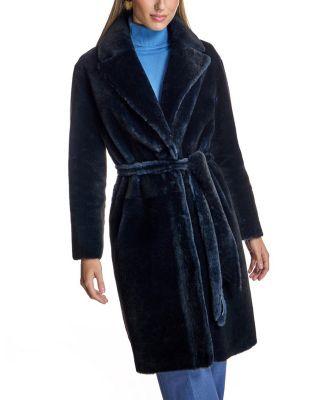 Belted Shearling Coat by MAXIMILIAN