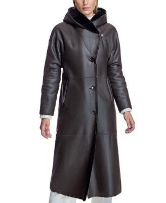 Reversible Nappa Shearling Coat by MAXIMILIAN