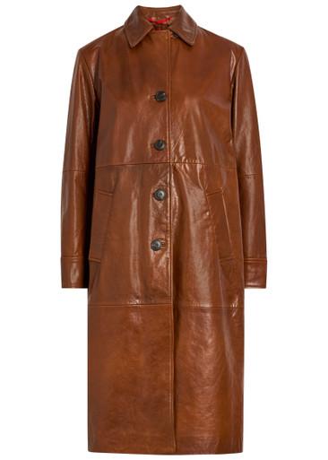Leather trench coat by MAX&CO