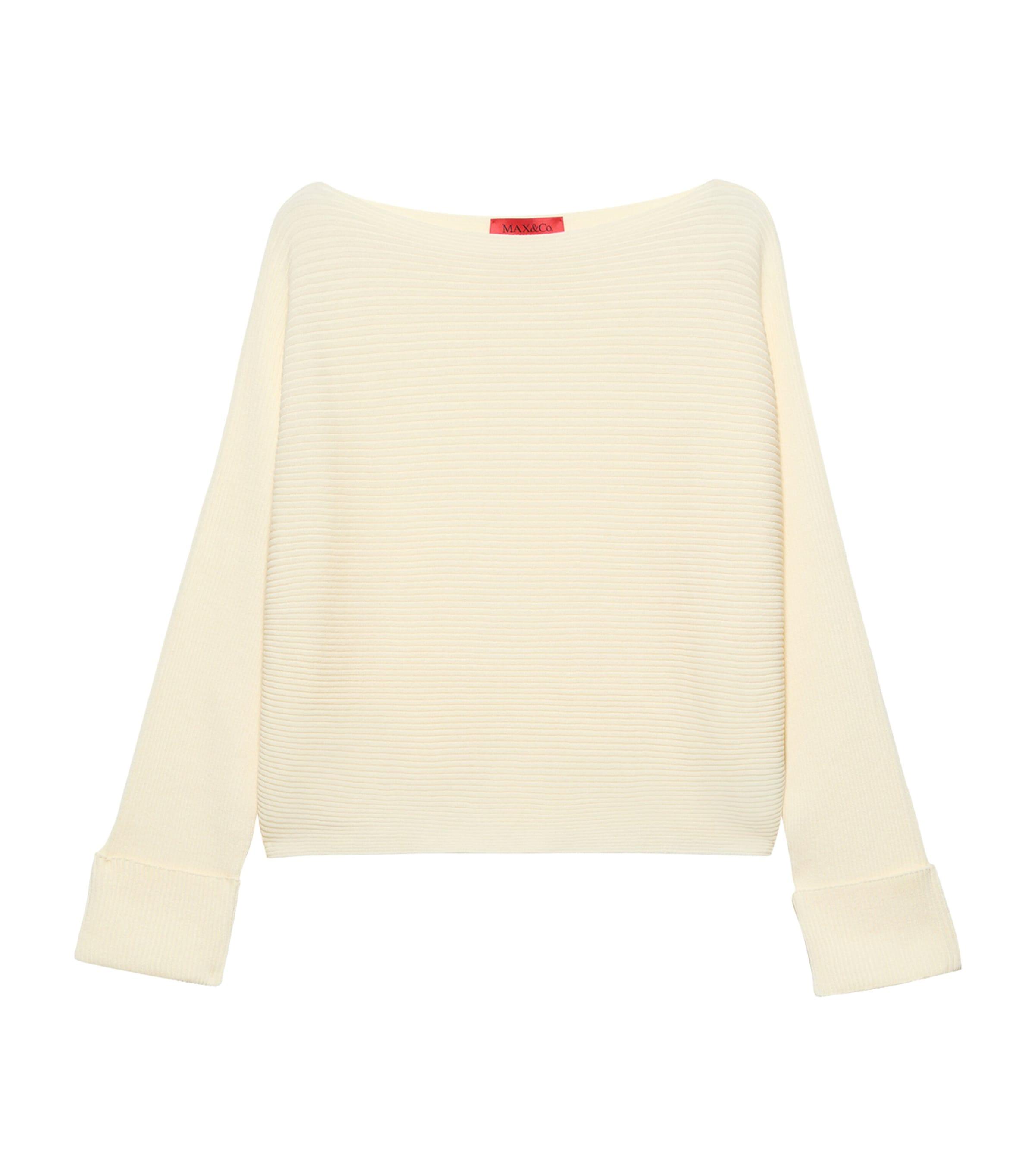 MAX&Co. Cotton-Blend Boat-Neck Sweater by MAX&CO.