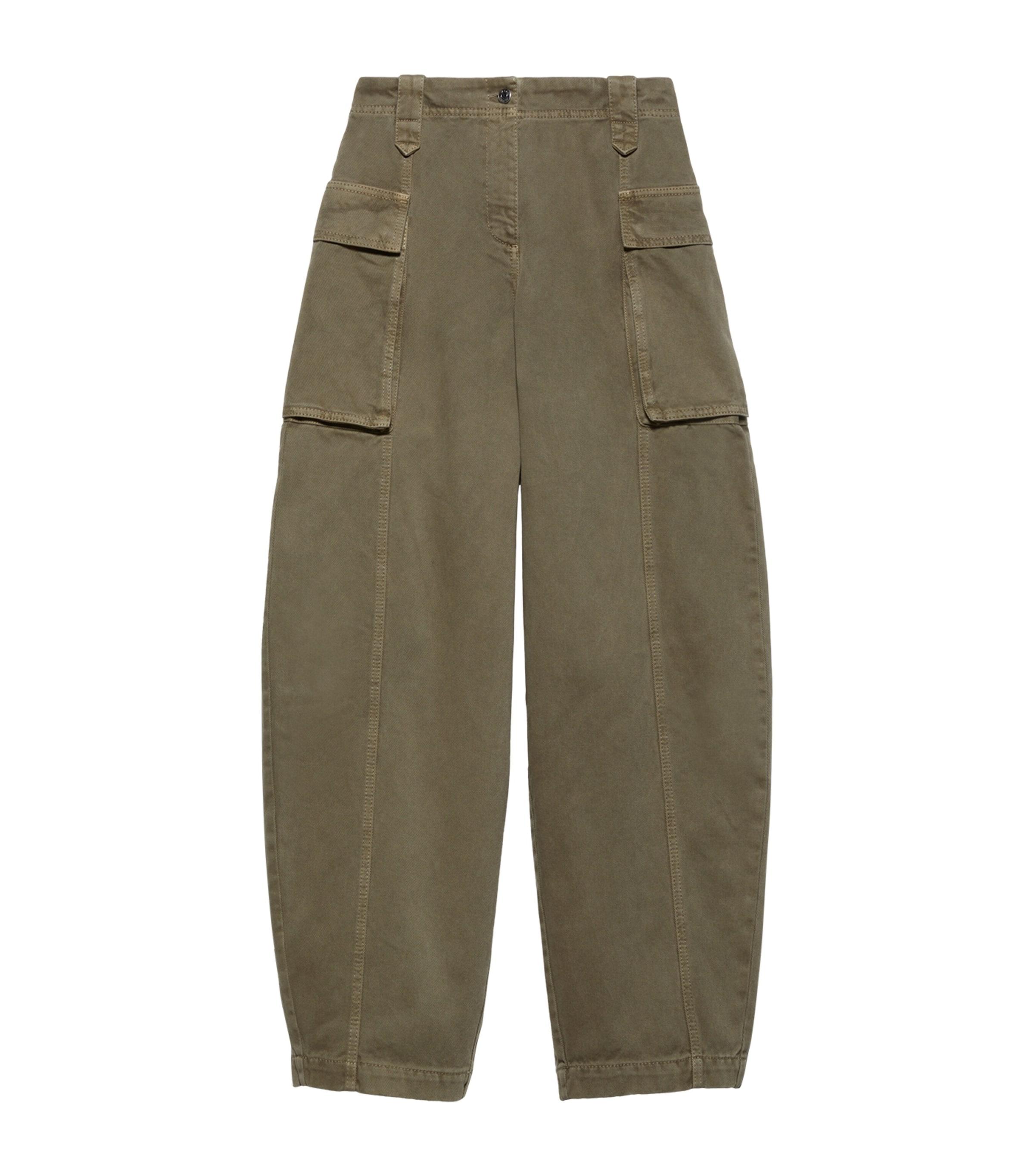 MAX&Co. Cotton Drill Cargo Trousers by MAX&CO.