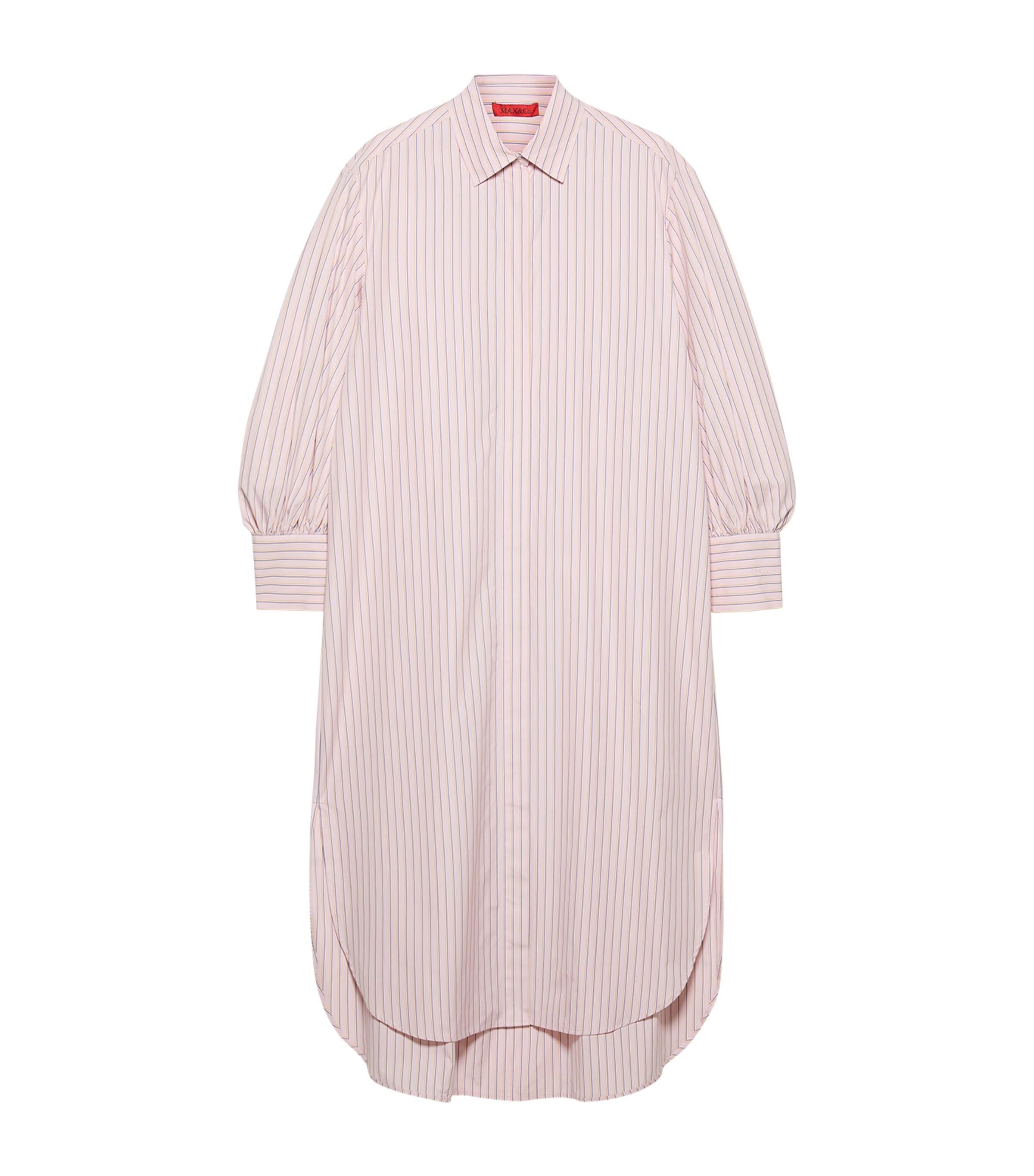 MAX&Co. Cotton Pinstripe Shirt Dress by MAX&CO.