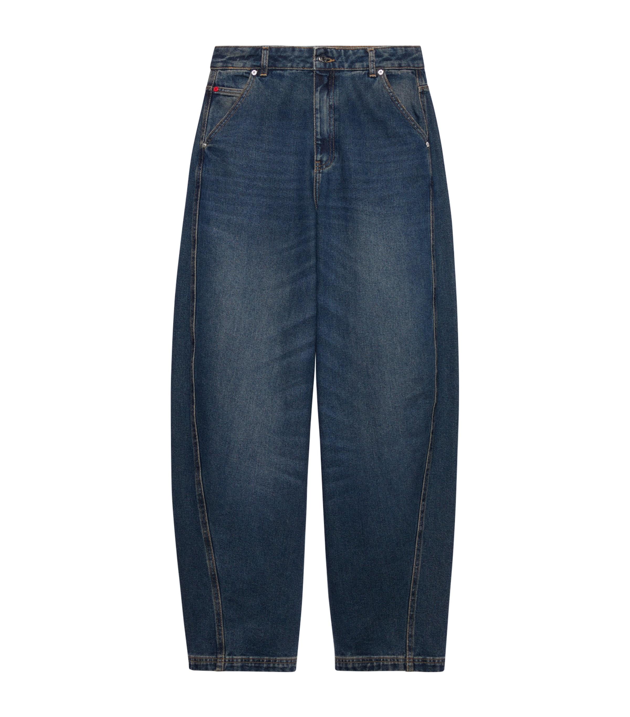 MAX&Co. Re-Edit High-Rise Barrel-Leg Jeans by MAX&CO.