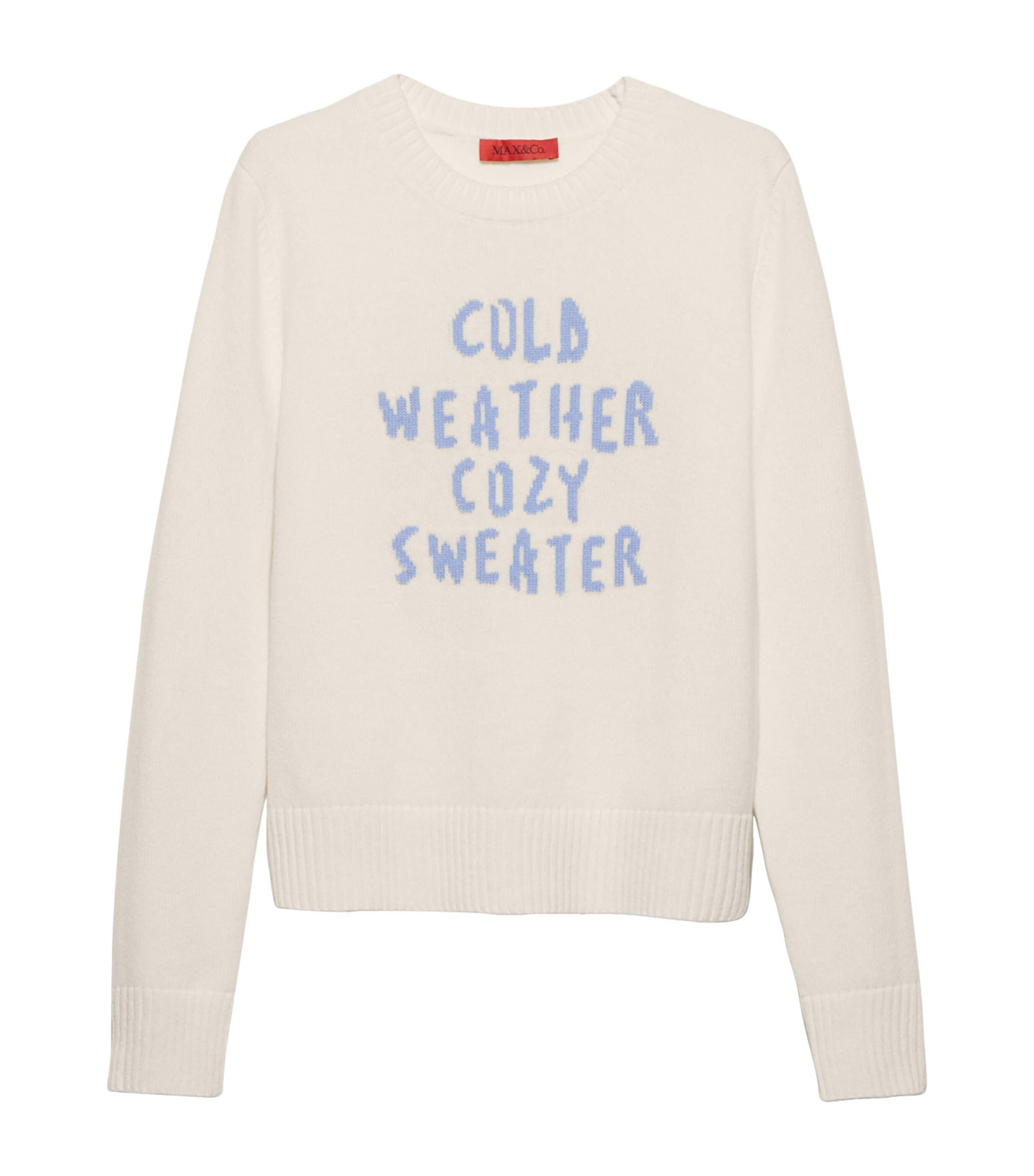 MAX&Co. Wool-Cashmere Embroidered Sweater by MAX&CO.