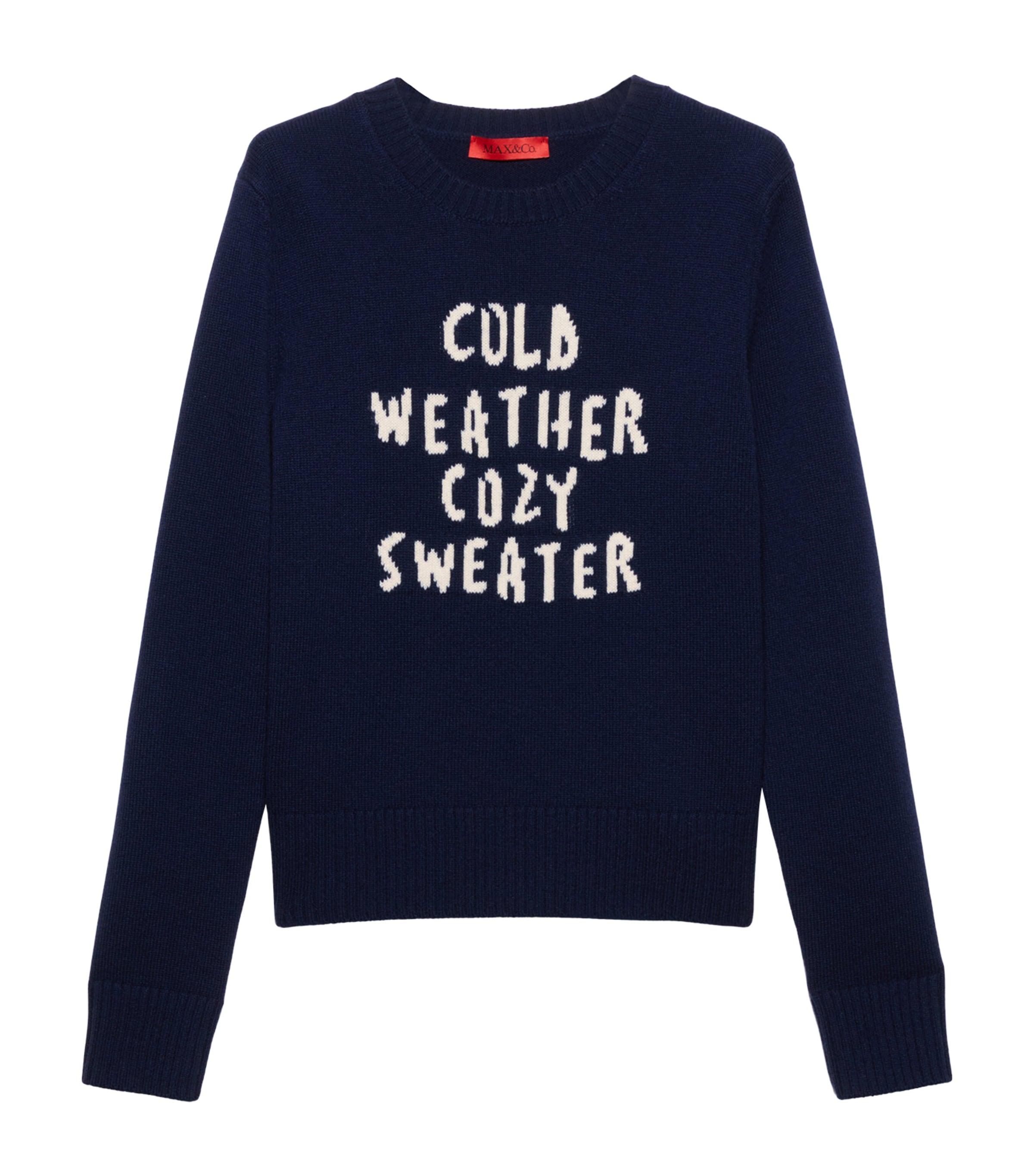 MAX&Co. Wool-Cashmere Embroidered Sweater by MAX&CO.
