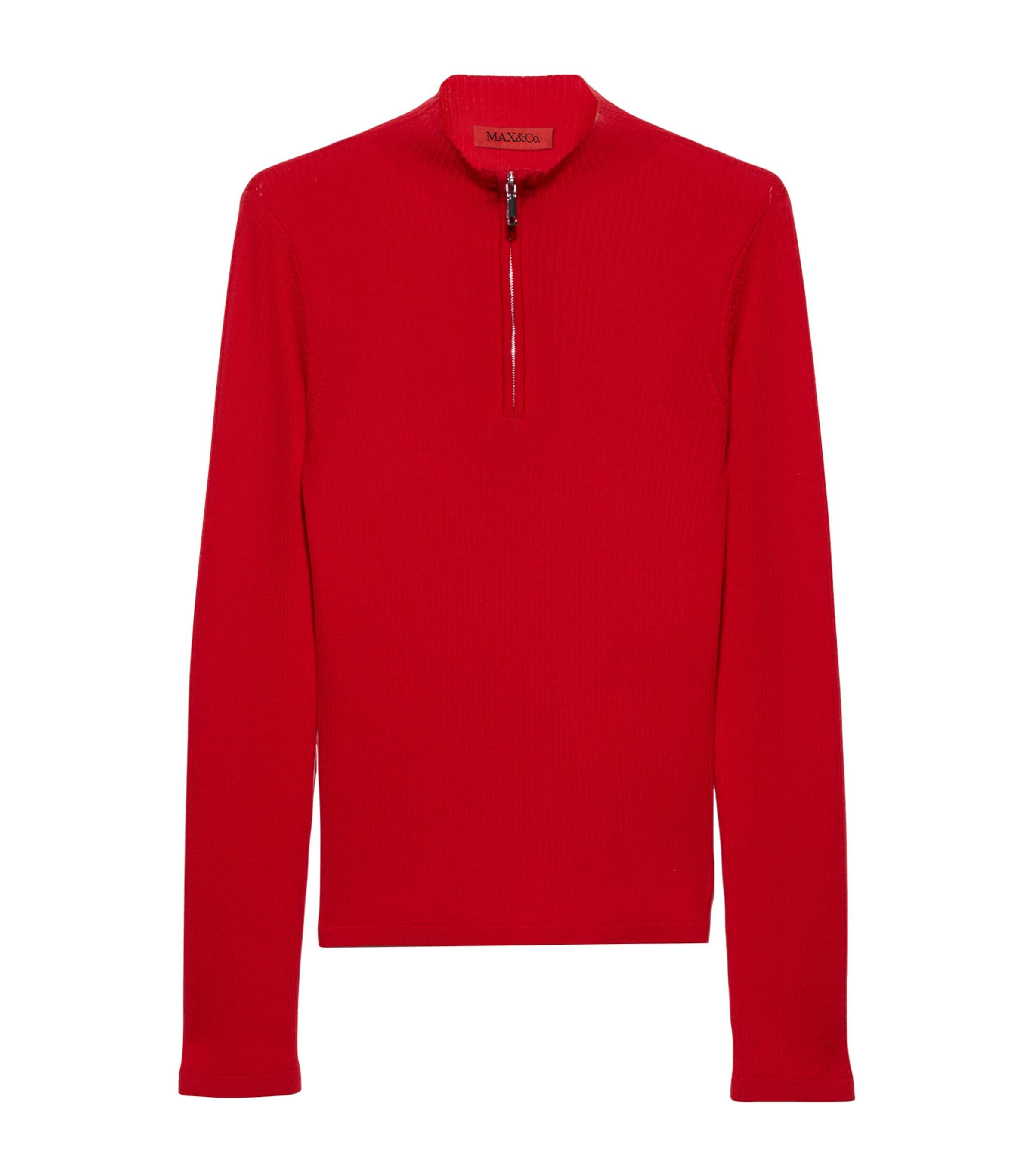 MAX&Co. Wool Half-Zip Sweater by MAX&CO.