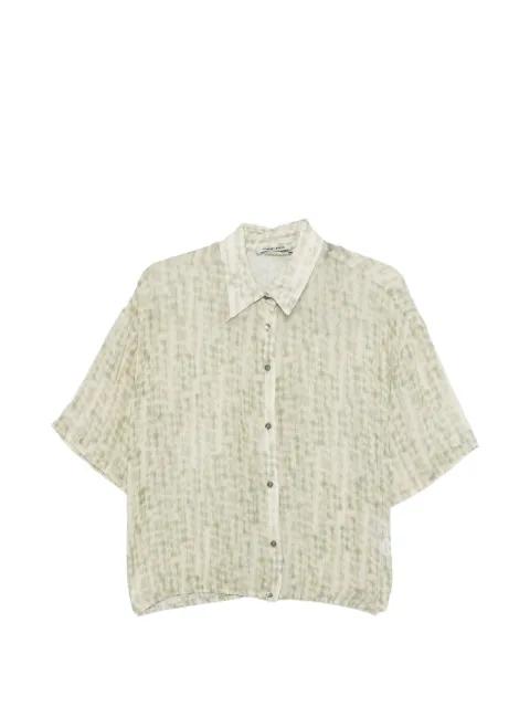 abstract-print short-sleeve shirt by MAX&MOI