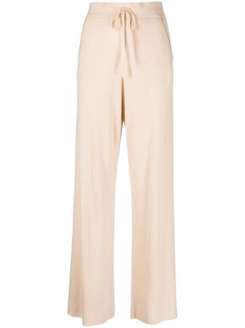 ribbed wide-leg trousers by MAX&MOI