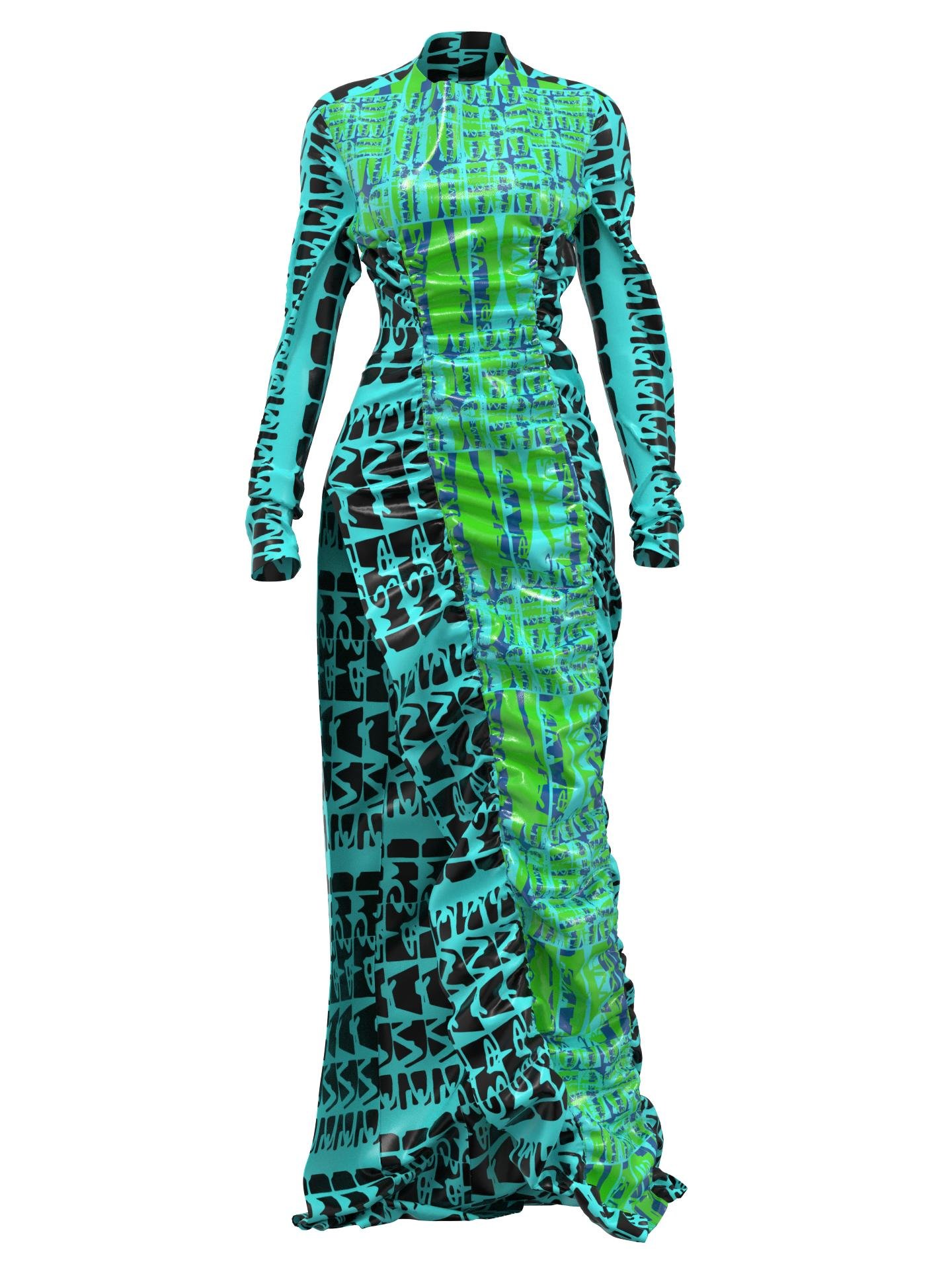 Maxi plastic dress by MAY KA
