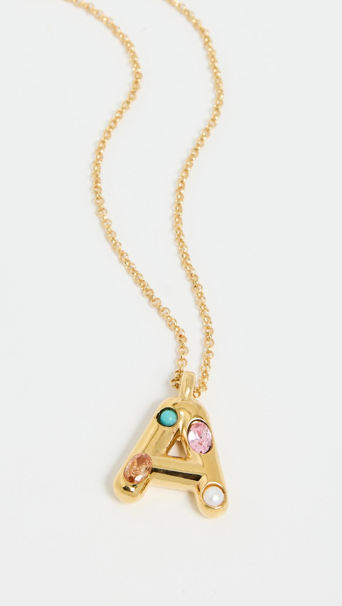 Embellished Initial Necklace by MAYAMAR