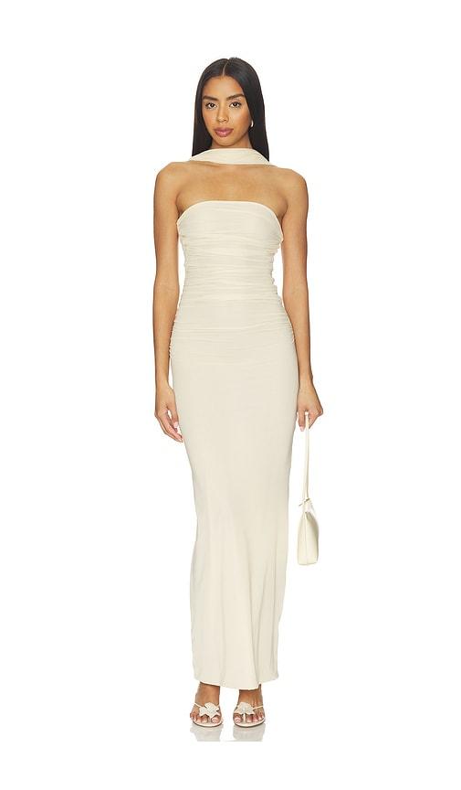 Maygel Coronel Arena Dress in Cream by MAYGEL CORONEL