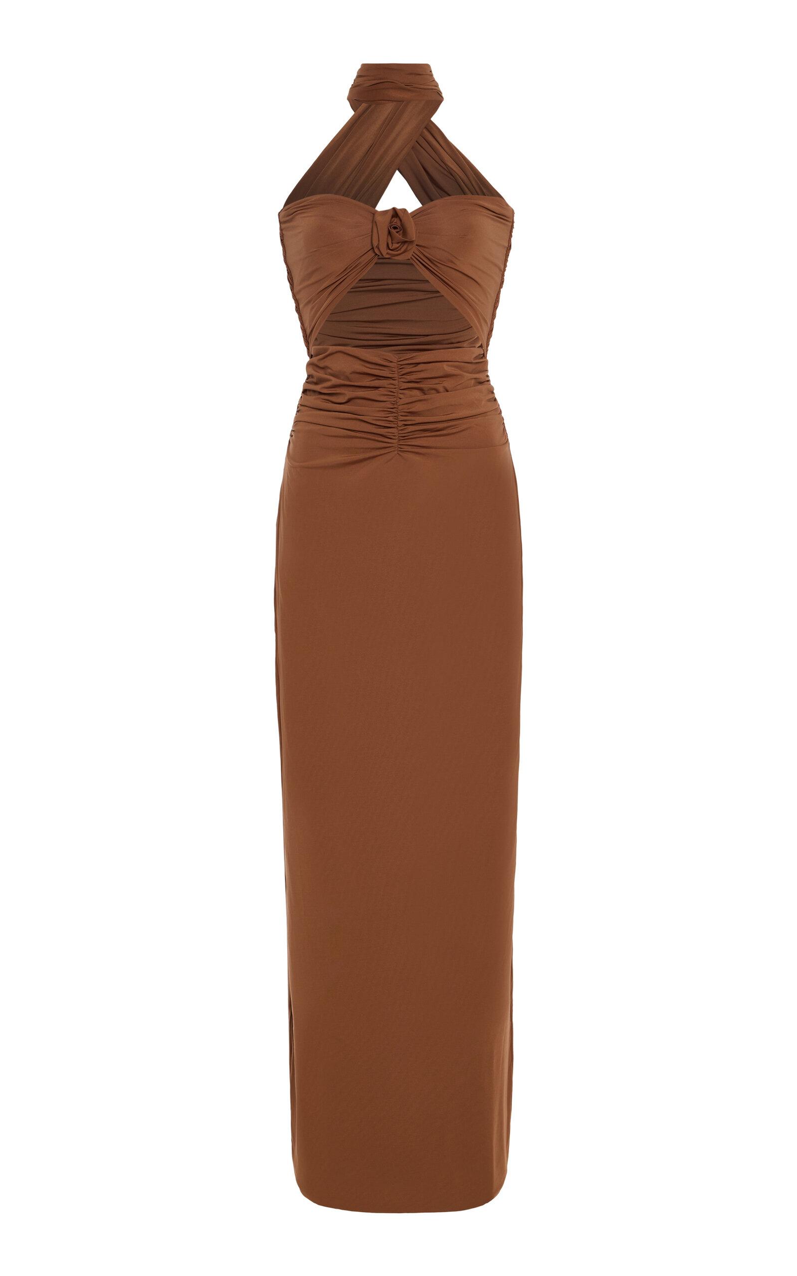 Maygel Coronel Exclusive Mullet Jersey Strapless Maxi Dress - Moda Operandi by MAYGEL CORONEL