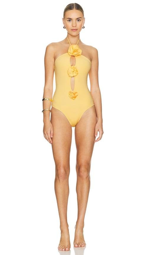 Maygel Coronel Fiora One Piece in Peach by MAYGEL CORONEL