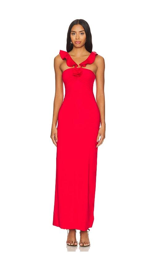 Maygel Coronel Sortilegio Maxi Dress in Red by MAYGEL CORONEL