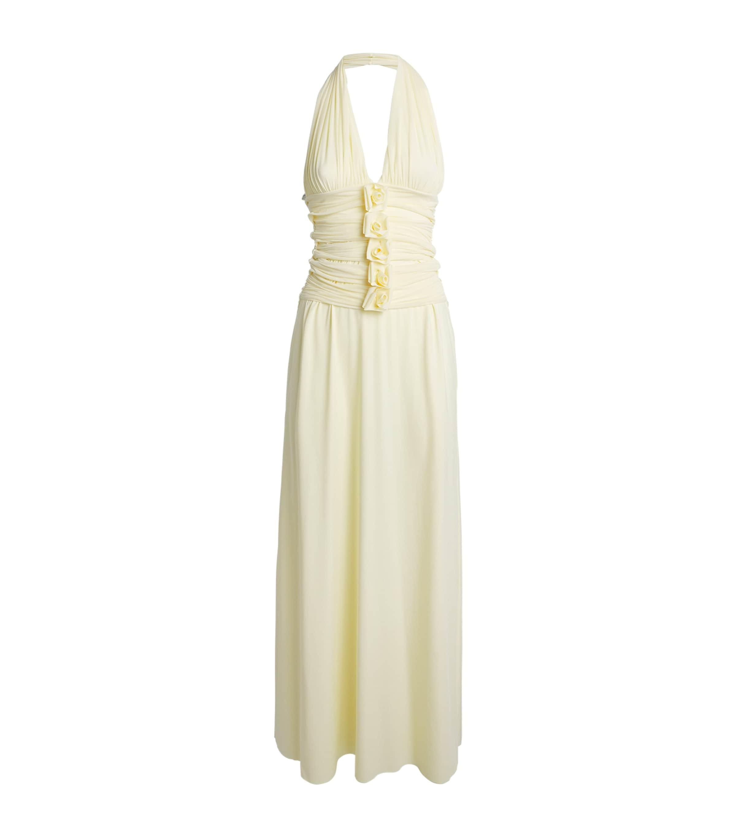 Maygel Coronel Villadiego Plunge Maxi Dress by MAYGEL CORONEL