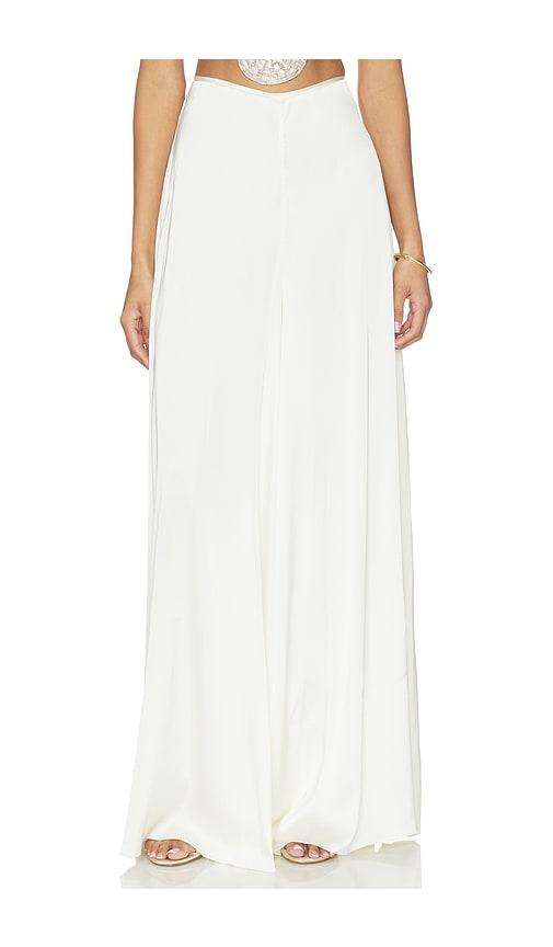 Mayle Vasquez Punta Pants in White by MAYLE VASQUEZ