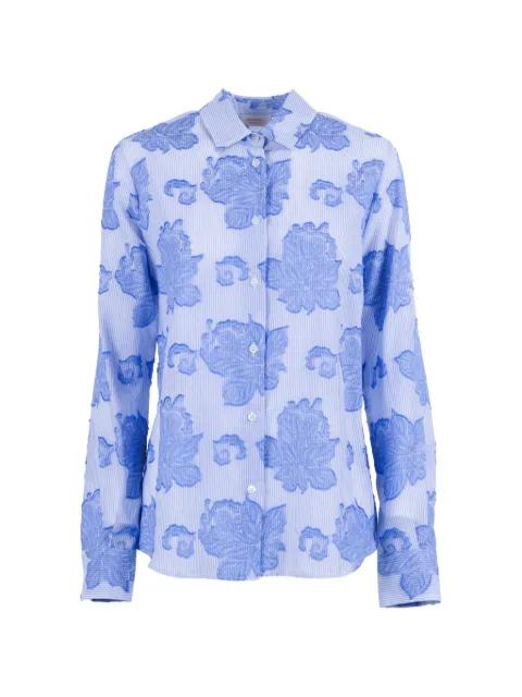 damask-pattern striped shirt by MAZZARELLI