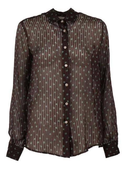 striped floral shirt by MAZZARELLI