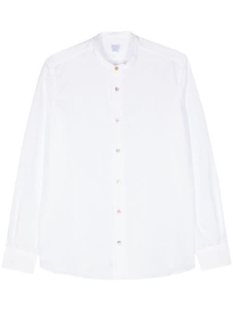 textured-finish cotton shirt by MAZZARELLI