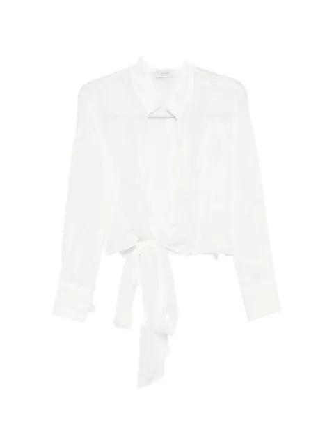 tie-front blouse by MAZZARELLI