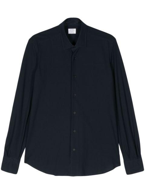 tonal stitching cotton shirt by MAZZARELLI