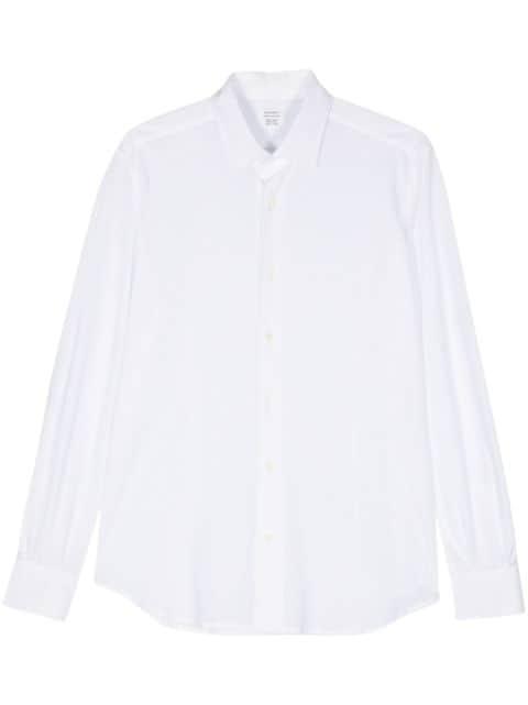 tonal stitching cotton shirt by MAZZARELLI