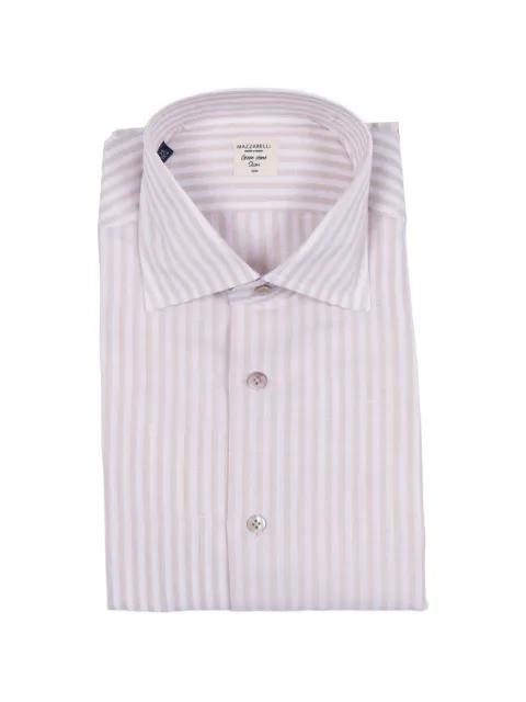 vertical-stripe slim-fit shirt by MAZZARELLI