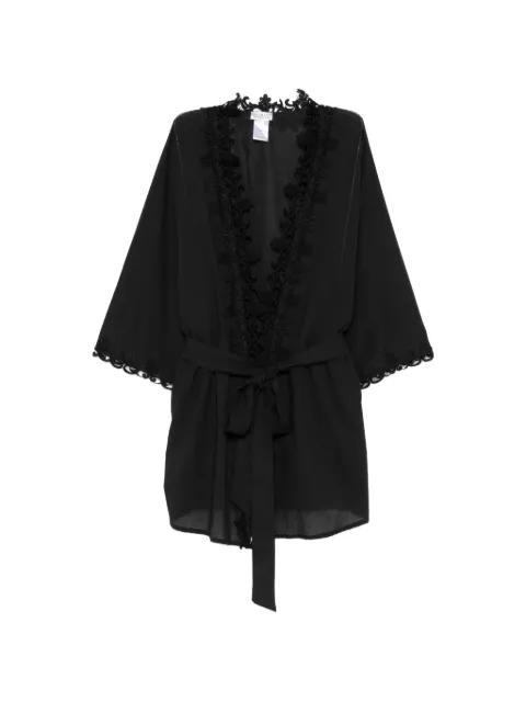 belted oversized coat by MAZZEI