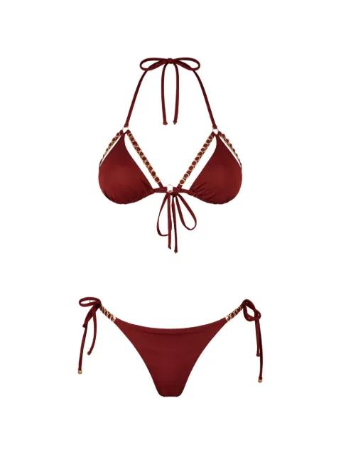 chain triangle bikini by MAZZEI