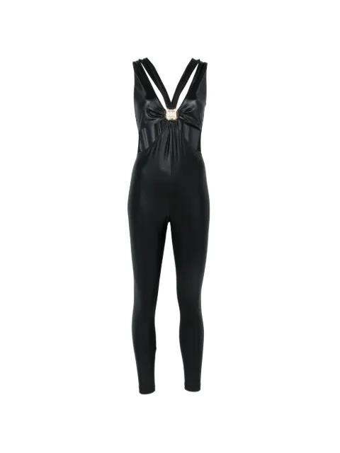 cut-out logo-plaque jumpsuit by MAZZEI