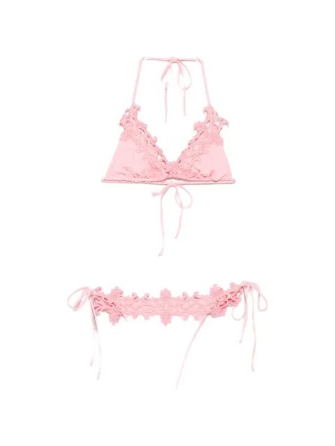 embroidered-trim bikini by MAZZEI