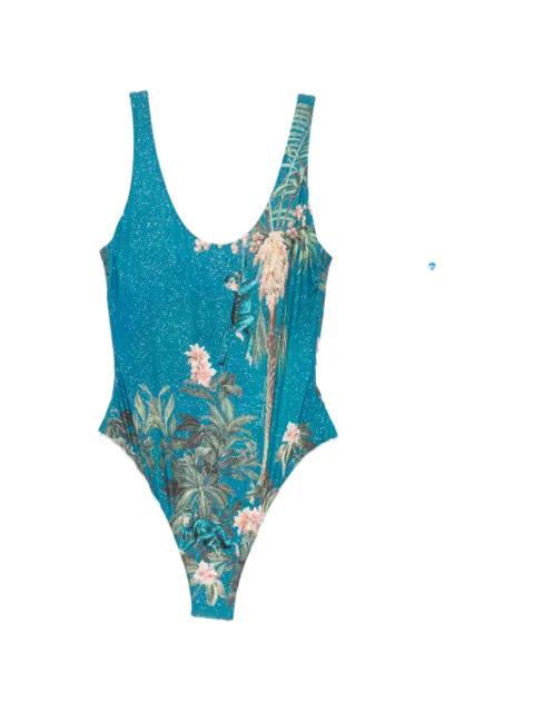 glitter-effect swimsuit by MAZZEI