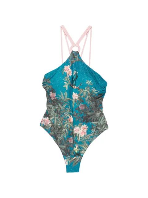 monkey-print swimsuit by MAZZEI