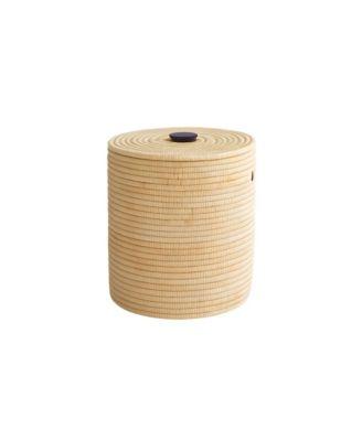 Malawi Basket with Wooden Handle by MBARE