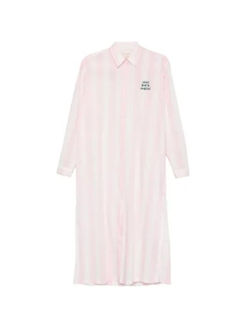Adeline striped shirt midi dress by MC2 SAINT BARTH