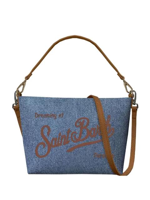 Aline Shoulder logo denim shoulder bag by MC2 SAINT BARTH