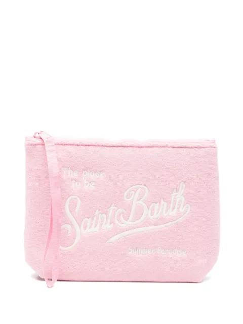 Aline Sponge logo-detail clutch bag by MC2 SAINT BARTH