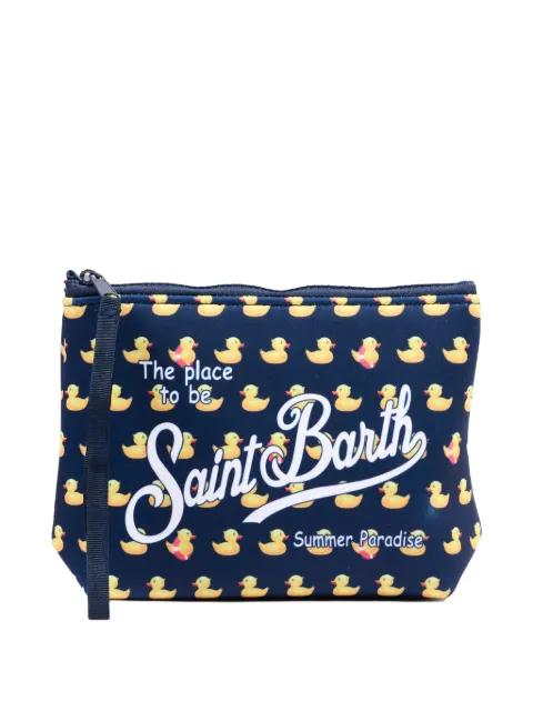Aline duck graphic zip pouch by MC2 SAINT BARTH