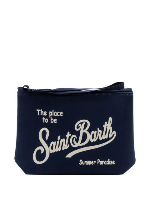 Aline logo zip clutch bag by MC2 SAINT BARTH